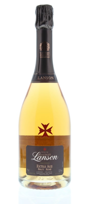 Lanson Extra Age Rose Front Bottle Shot