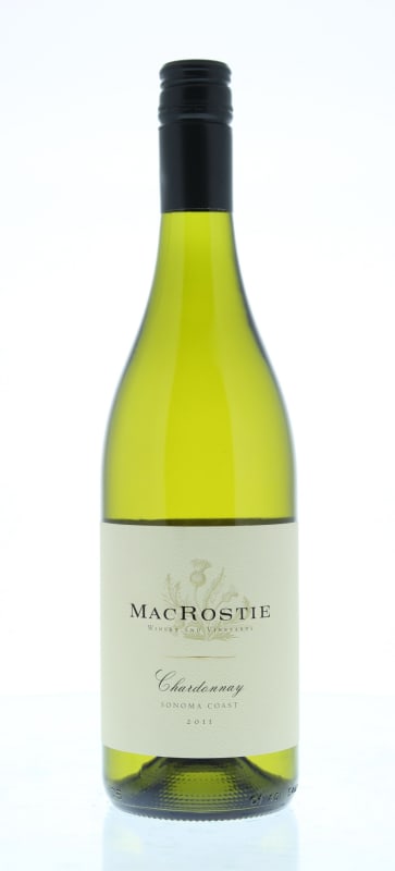 MacRostie Sonoma Coast Chardonnay 2011 Front Bottle Shot