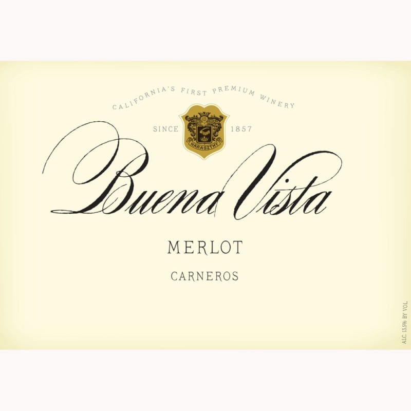 Buena Vista Carneros Merlot 2010 Front Label