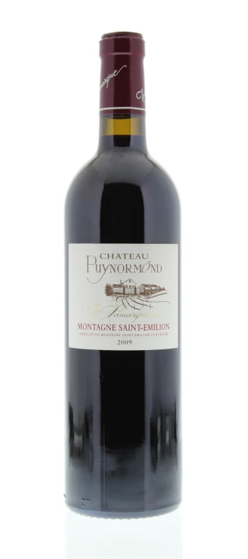 Chateau Puynormond Montagne de St Emilion 2009 Front Bottle Shot