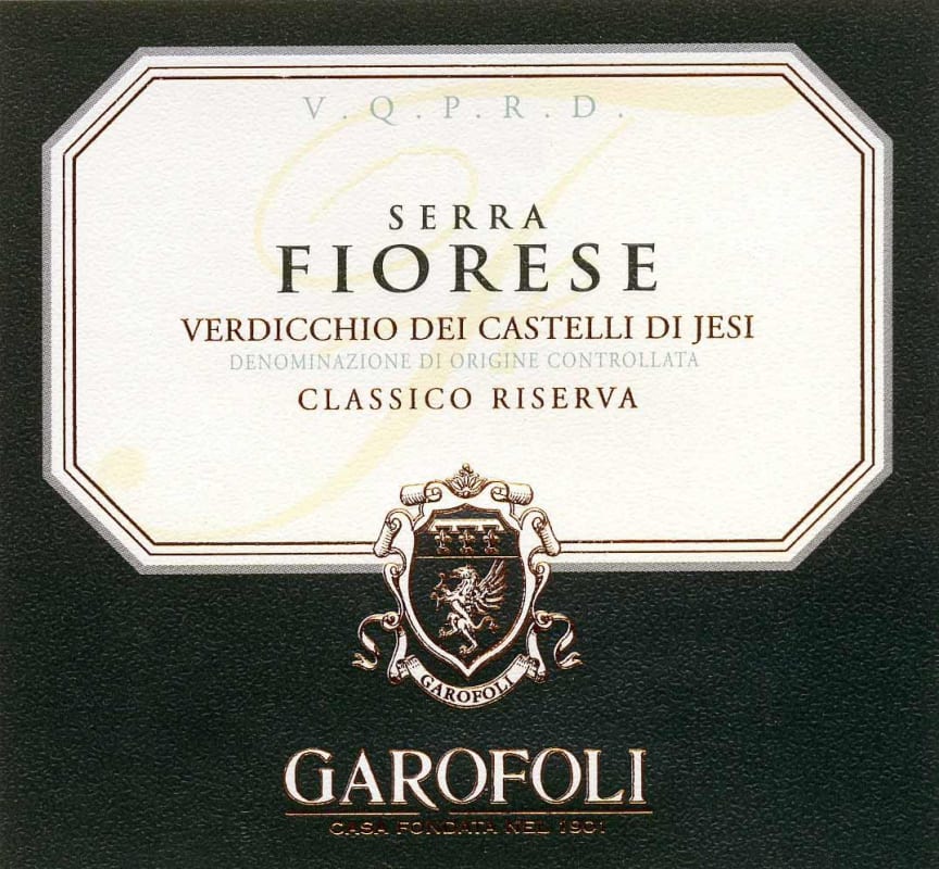 Garofoli Verdicchio dei Castelli di Jesi Serra Fiorese Classico Riserva 2006 Front Label