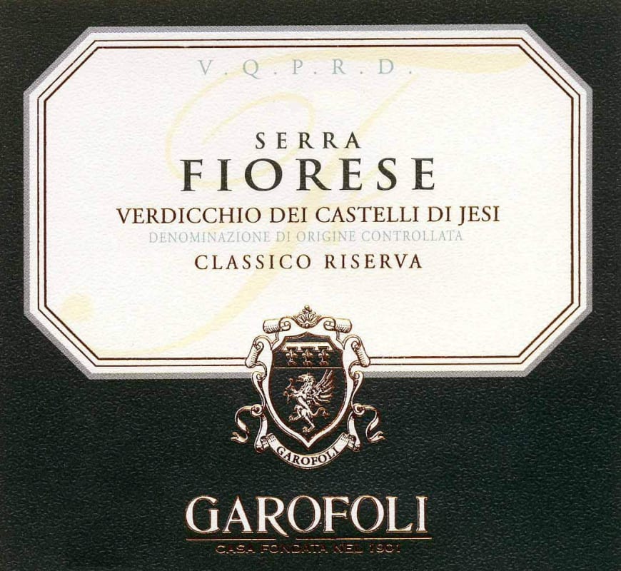 Garofoli Verdicchio dei Castelli di Jesi Serra Fiorese Classico Riserva 2009 Front Label
