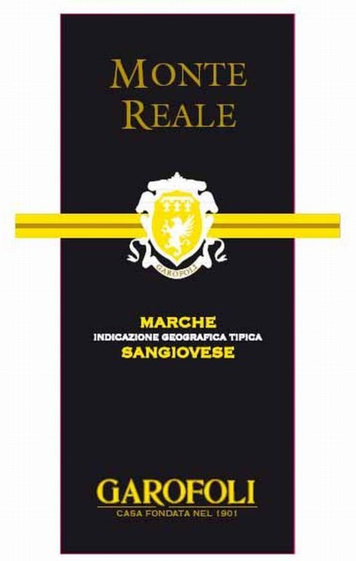 Garofoli Marche Monte Reale Sangiovese 2015 Front Label