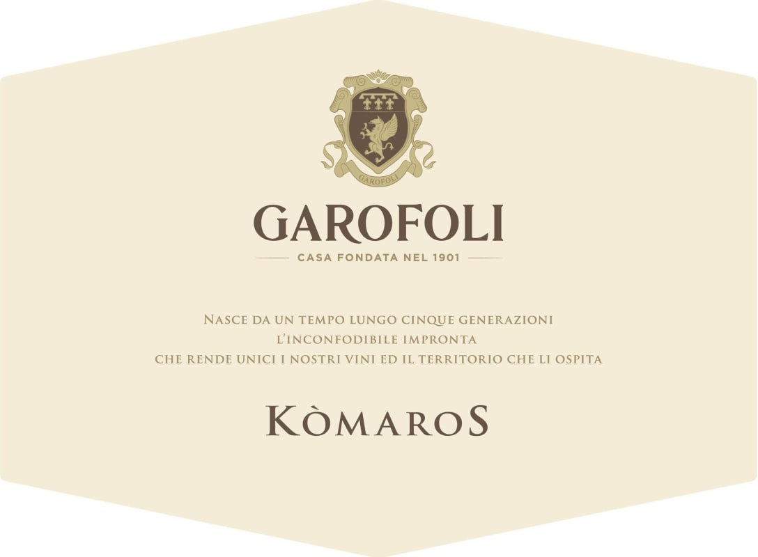 Garofoli Garofoli Komaros Rosato 2015 Front Label