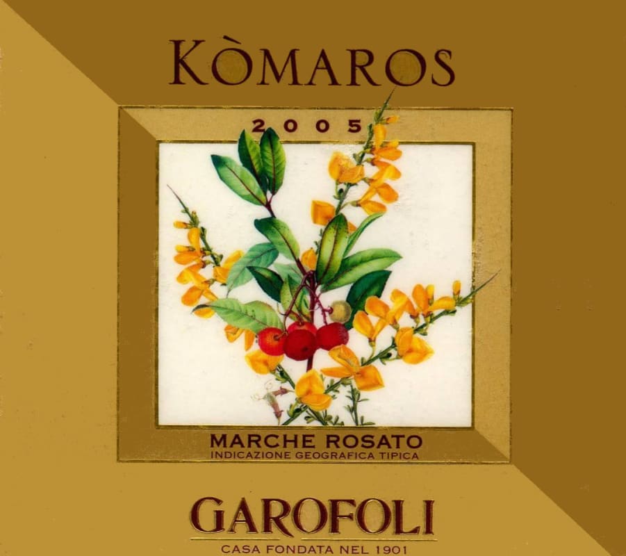 Garofoli Garofoli Komaros Rosato 2005 Front Label