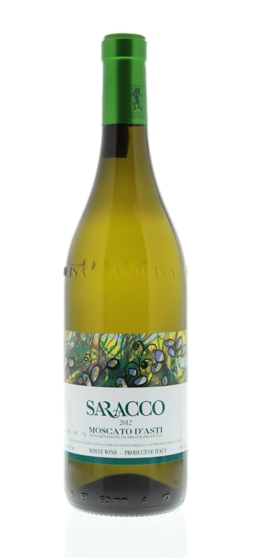 Saracco Moscato d'Asti 2012 Front Bottle Shot
