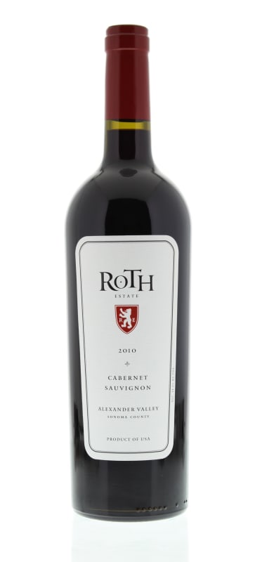 Roth Estate Alexander Valley Cabernet Sauvignon 2010 Front Bottle Shot