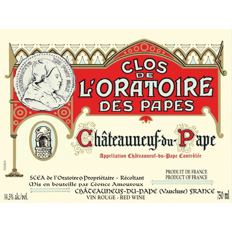 Clos de l'Oratoire des Papes 2010 Front Label