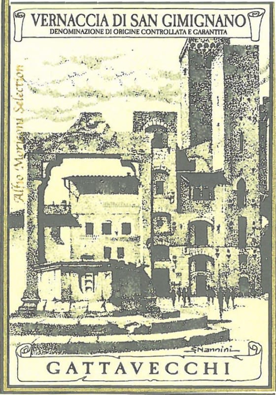 Gattavecchi Vernacchia di San Gimignano 2013 Front Label