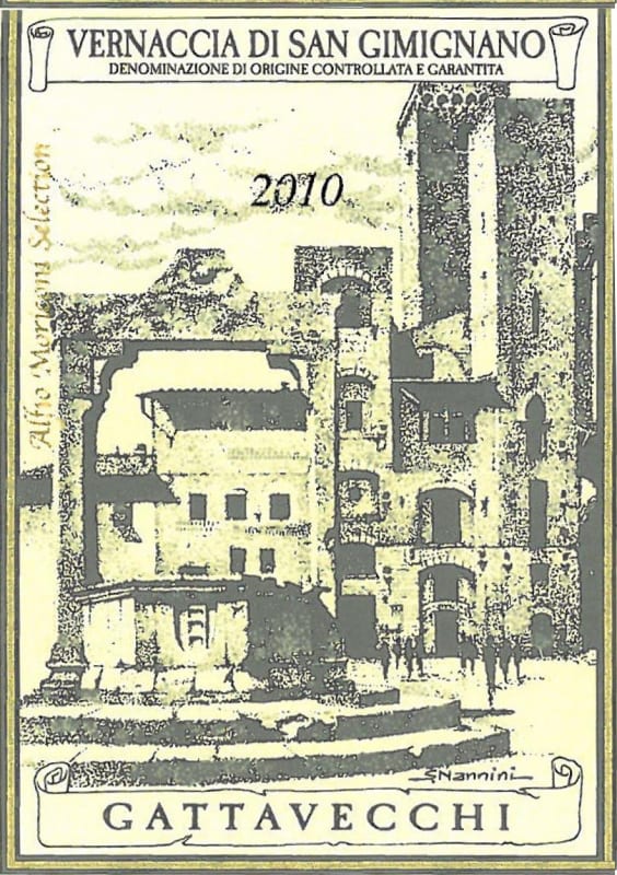 Gattavecchi Vernacchia di San Gimignano 2010 Front Label