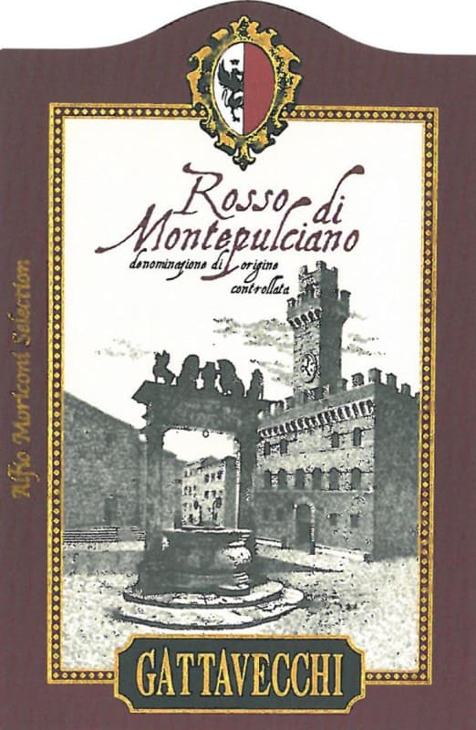Gattavecchi Rosso di Montepulciano 2015 Front Label