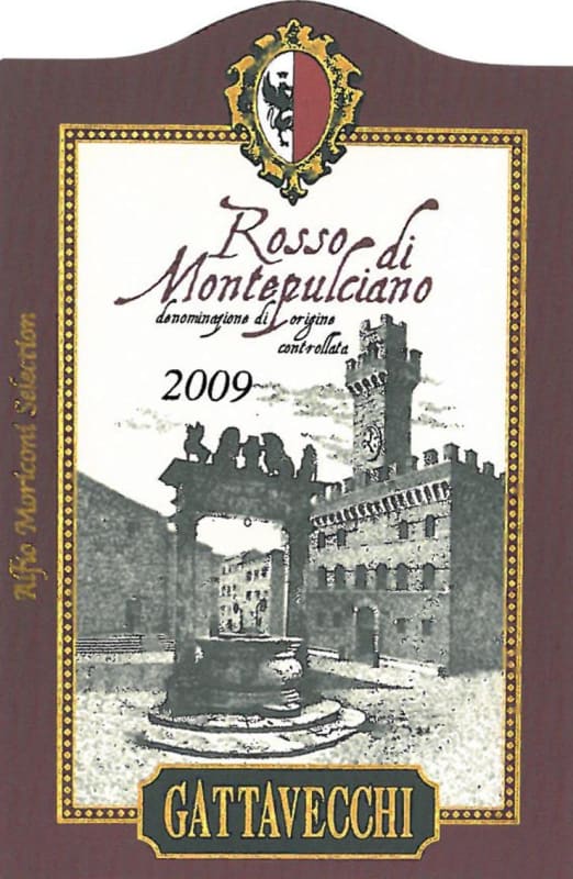 Gattavecchi Rosso di Montepulciano 2009 Front Label