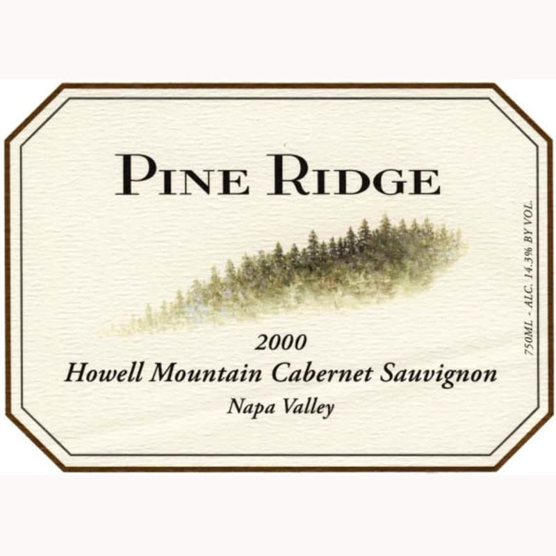 Pine Ridge Howell Mountain Cabernet Sauvignon 2000 Front Label