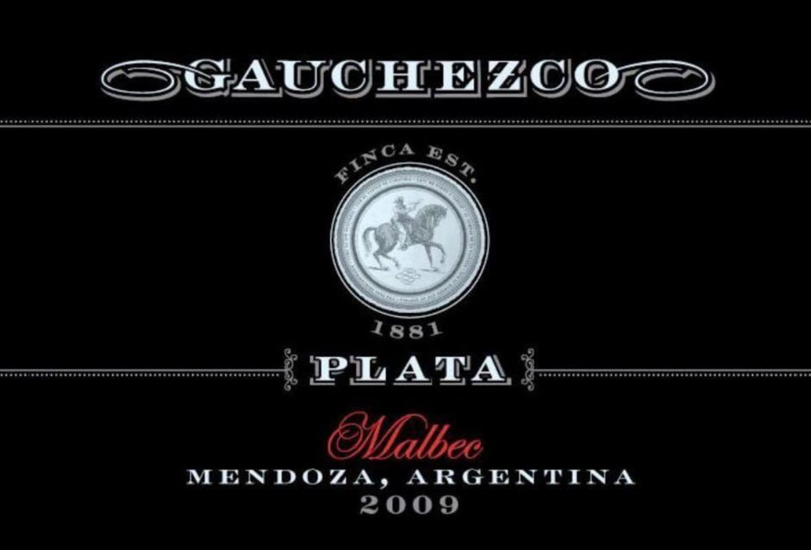 Gauchezco Plata Malbec 2009 Front Label