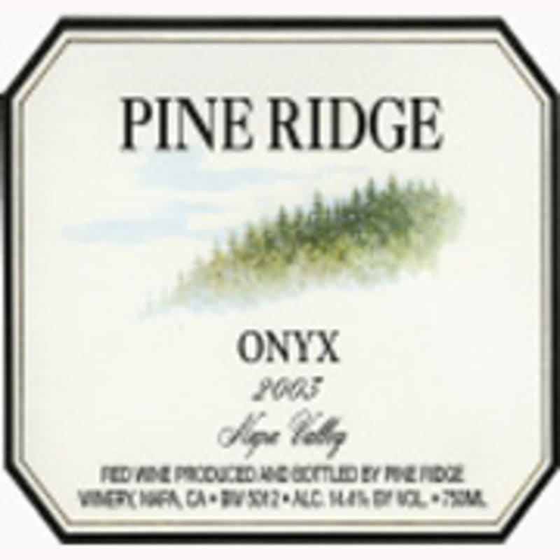 Pine Ridge Onyx 2003 Front Label