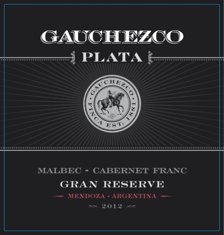 Gauchezco Plata Gran Reserva Malbec - Caberent Franc 2012 Front Label