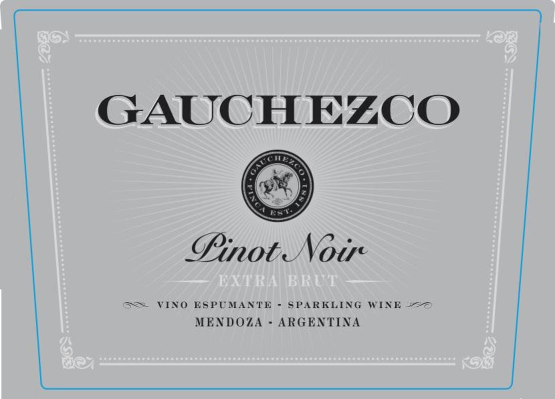 Gauchezco Extra Brut Pinot Noir Front Label