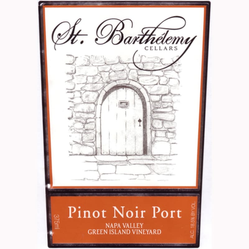 St. Barthelemy Cellars Pinot Noir Port Green Island Vineyard (375ML) Front Label