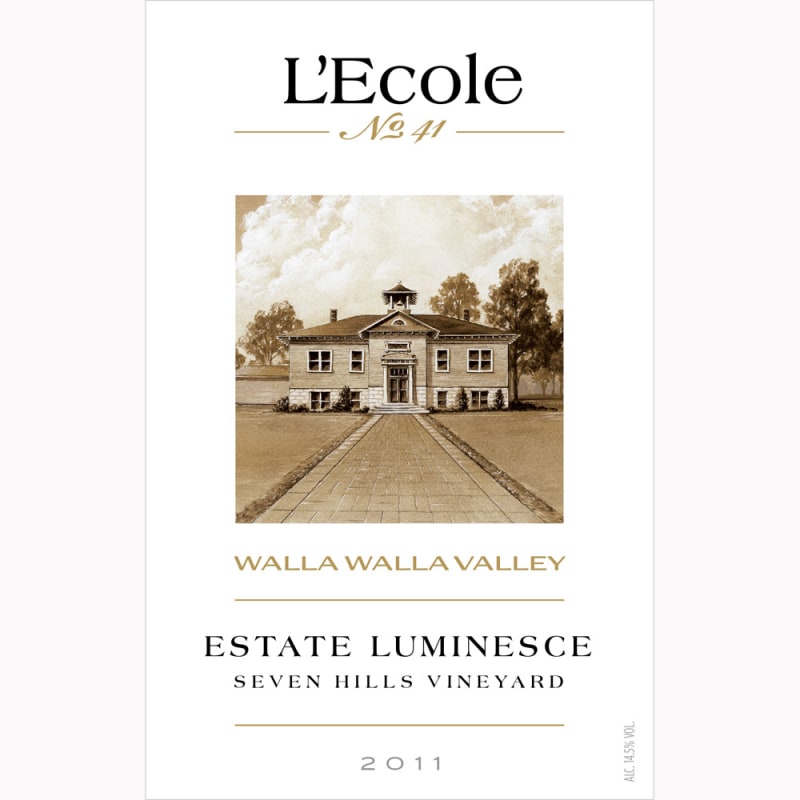 L'Ecole 41 Luminesce Seven Hills Vineyard 2011 Front Label