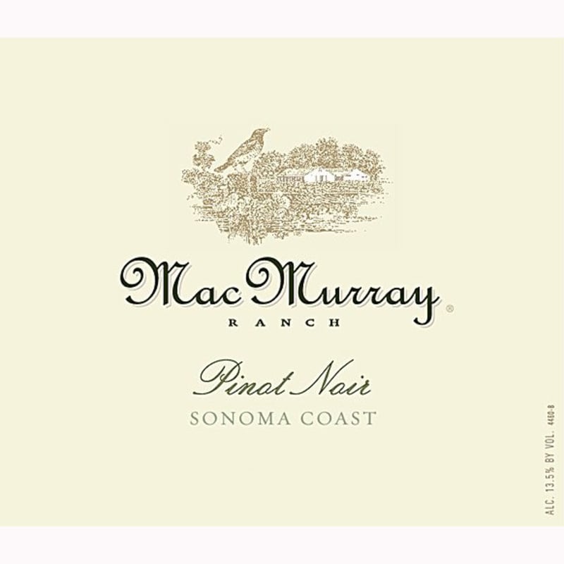 MacMurray Ranch Sonoma Coast Pinot Noir 2010 Front Label