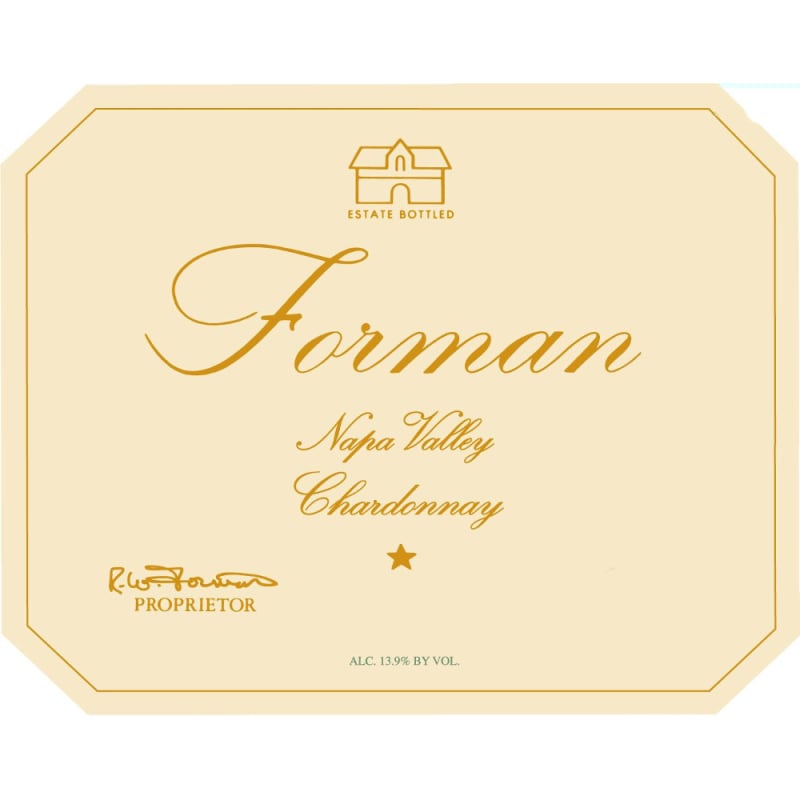 Forman Napa Valley Chardonnay 2010 Front Label