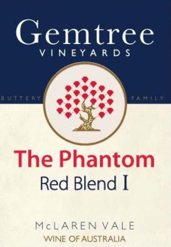 Gemtree Vineyards The Phantom Red Blend 2010 Front Label