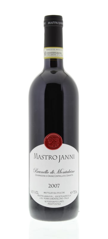 Mastrojanni Brunello di Montalcino 2007 Front Bottle Shot