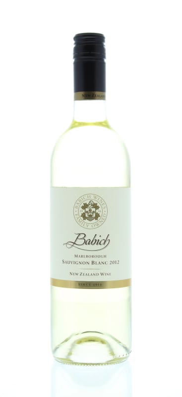 Babich Marlborough Sauvignon Blanc 2012 Front Bottle Shot