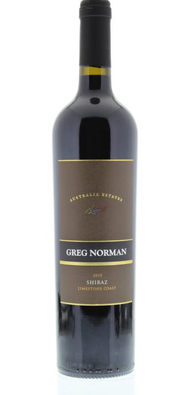 Greg Norman Estates Limestone Coast Shiraz 2010 Front Bottle Shot