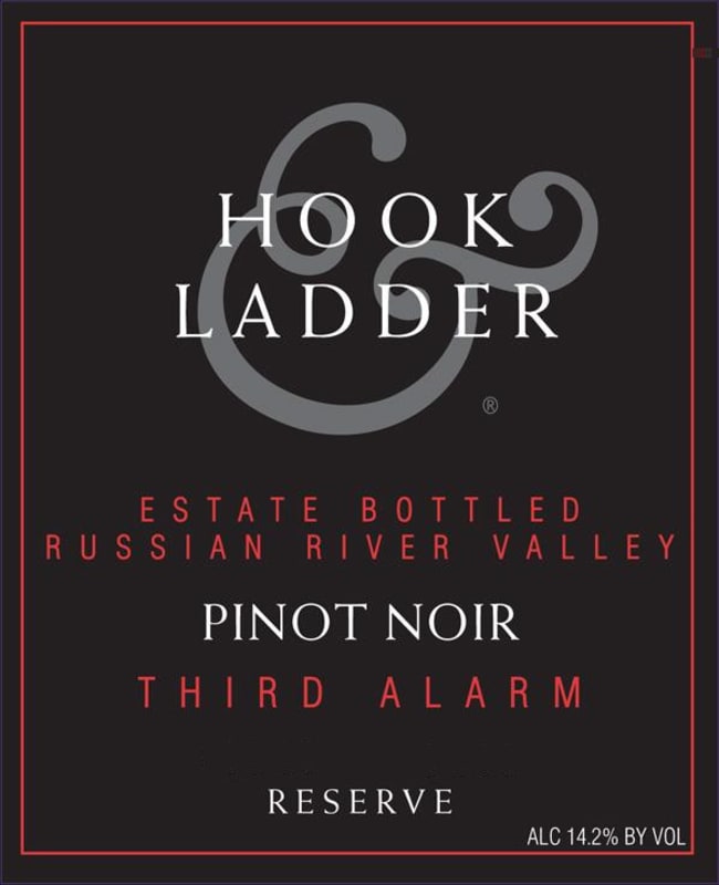 Hook & Ladder Third Alarm Reserve Pinot Noir 2011 Front Label