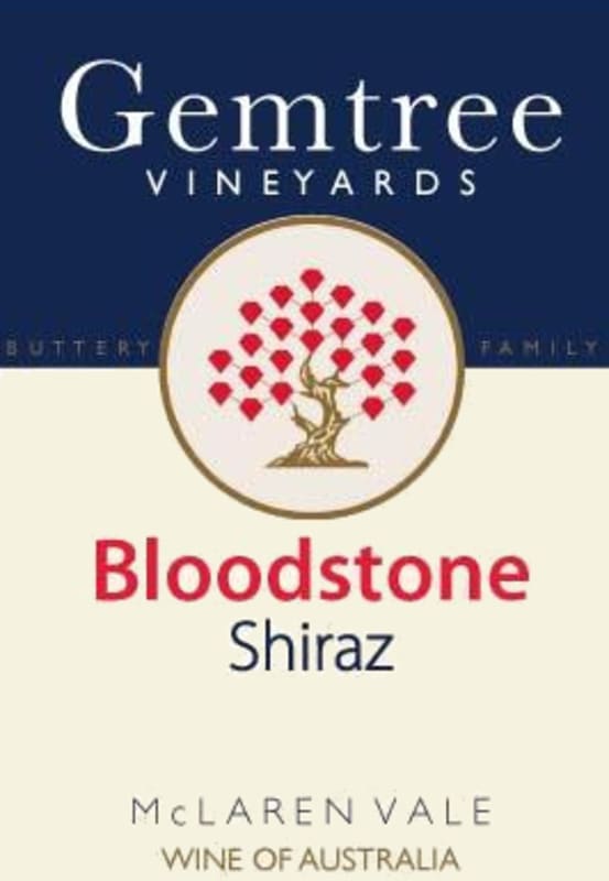 Gemtree Vineyards Bloodstone Shiraz 2012 Front Label