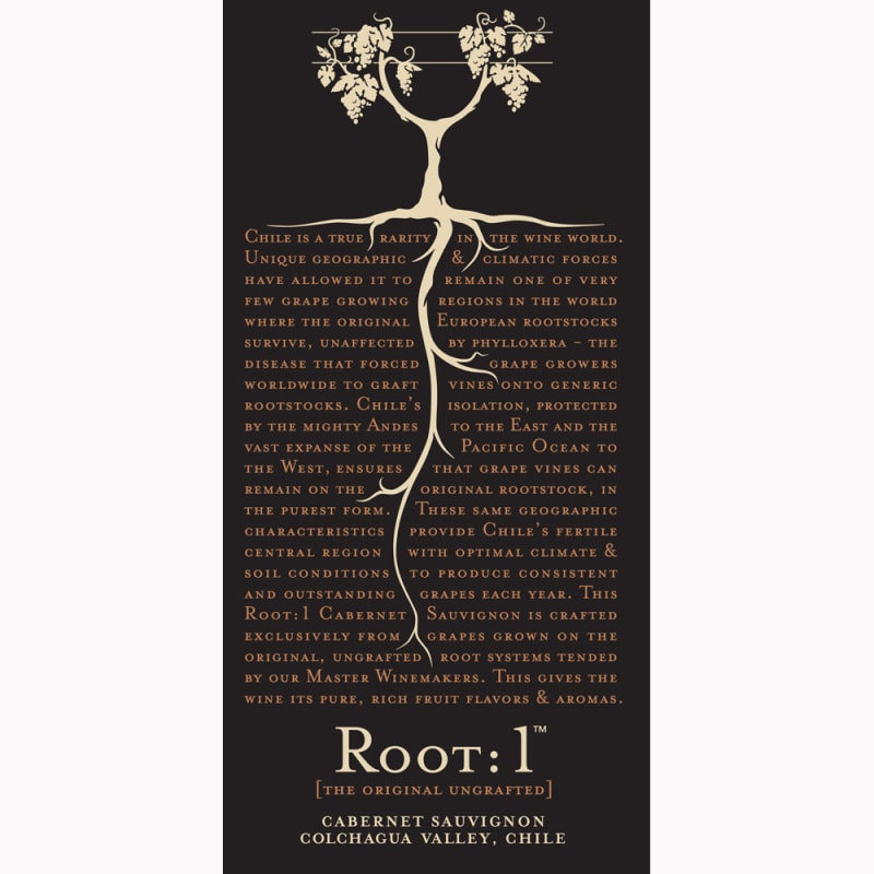 Root:1 Cabernet Sauvignon Reserva 2011 Front Label