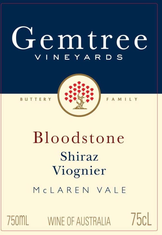 Gemtree Vineyards Bloodstone Shiraz Viognier 2008 Front Label