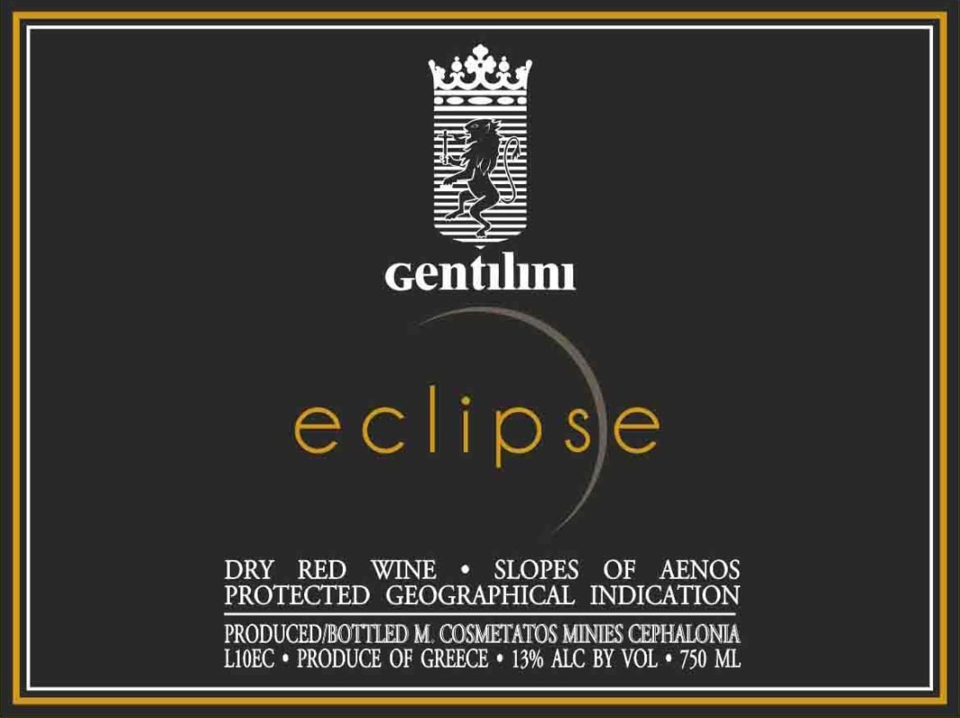 Gentilini Eclipse 2012 Front Label