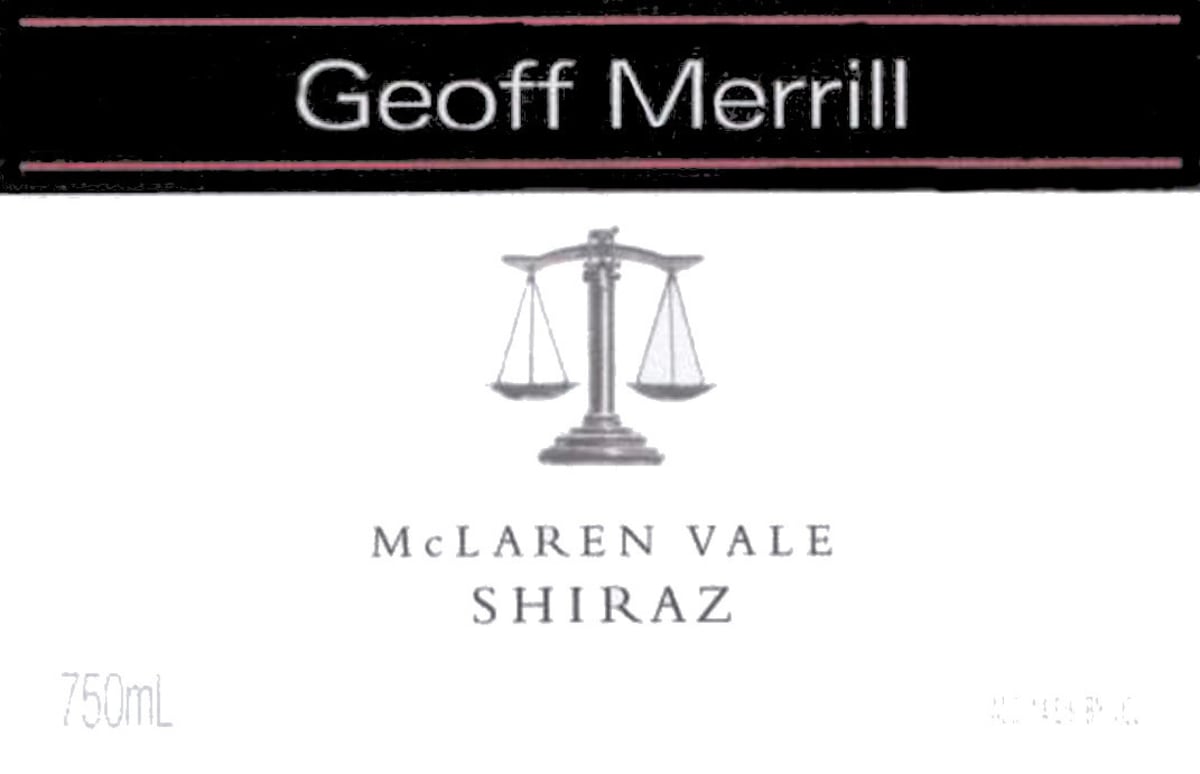 Geoff Merrill Shiraz 2004 Front Label