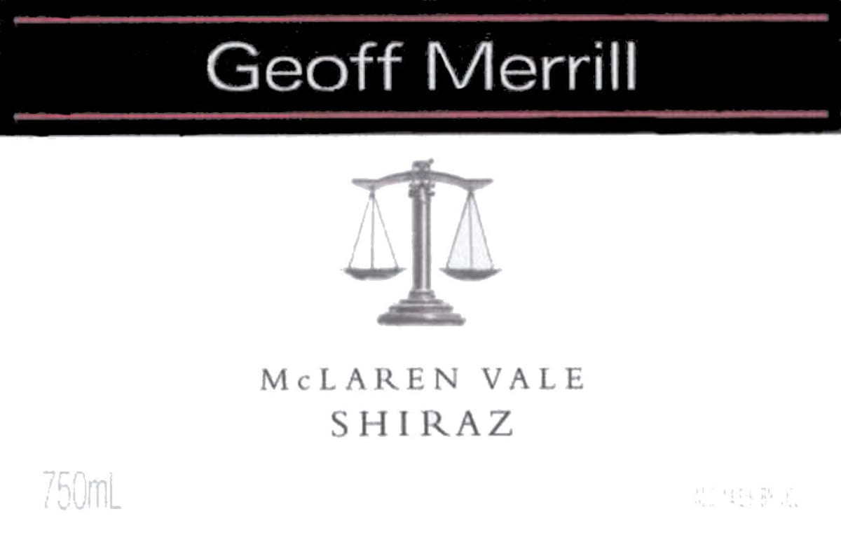 Geoff Merrill Shiraz 2002 Front Label