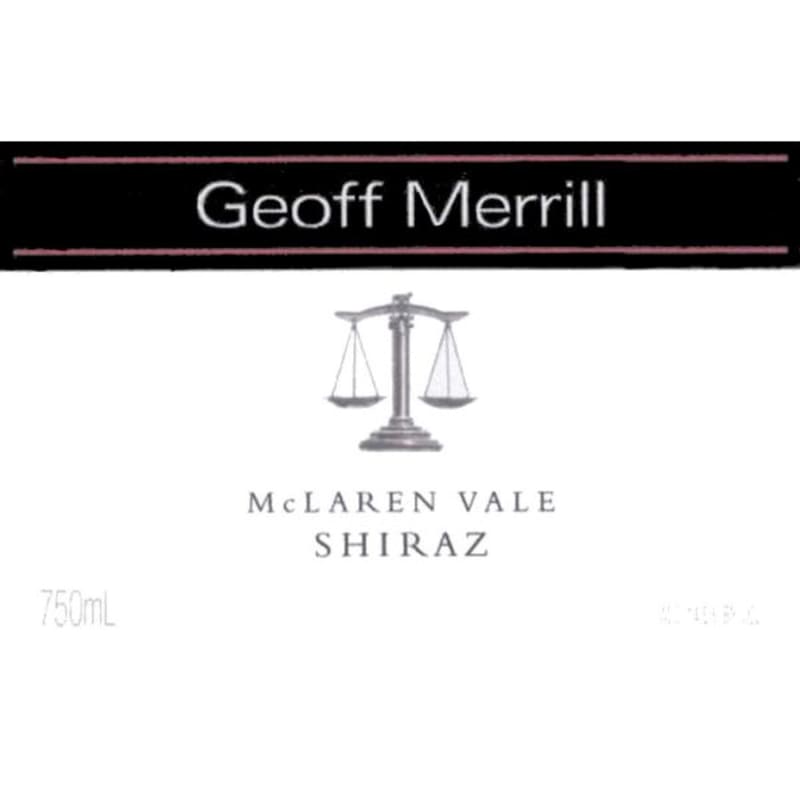 Geoff Merrill Shiraz 2001 Front Label