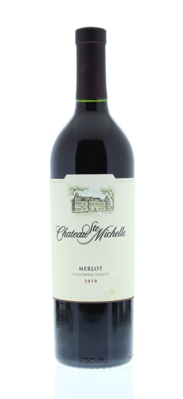 Chateau Ste. Michelle Columbia Valley Merlot 2010 Front Bottle Shot