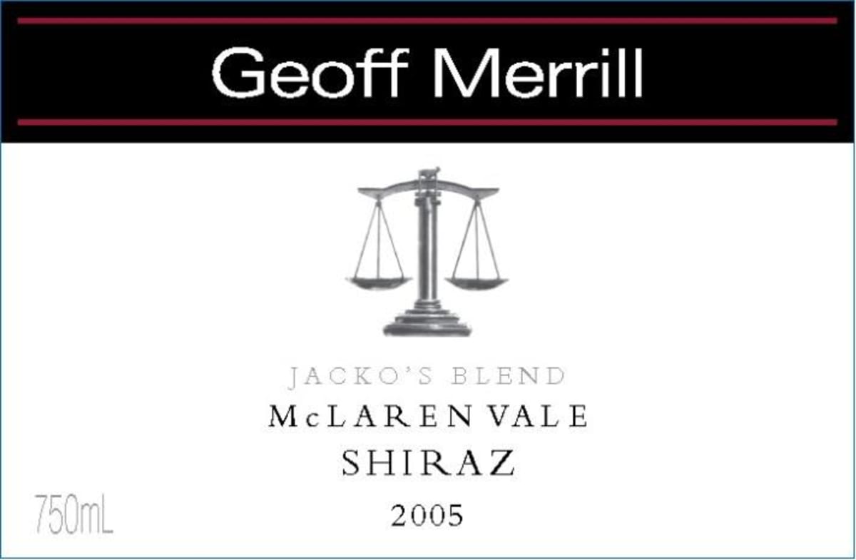 Geoff Merrill Jacko's Blend Shiraz 2005 Front Label