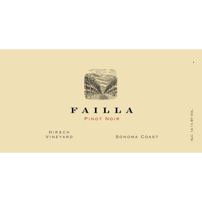 Failla Hirsch Vineyard Pinot Noir 2010 Front Label