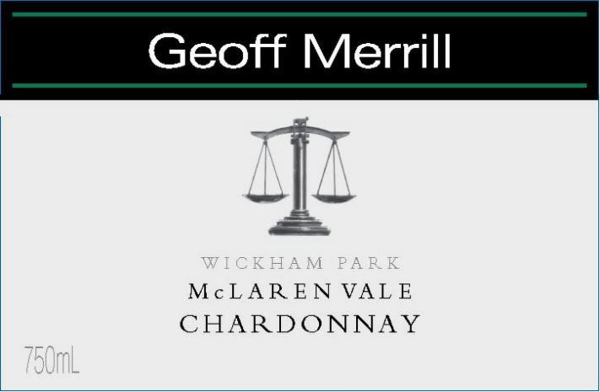 Geoff Merrill wickham park Chardonnay 2009 Front Label