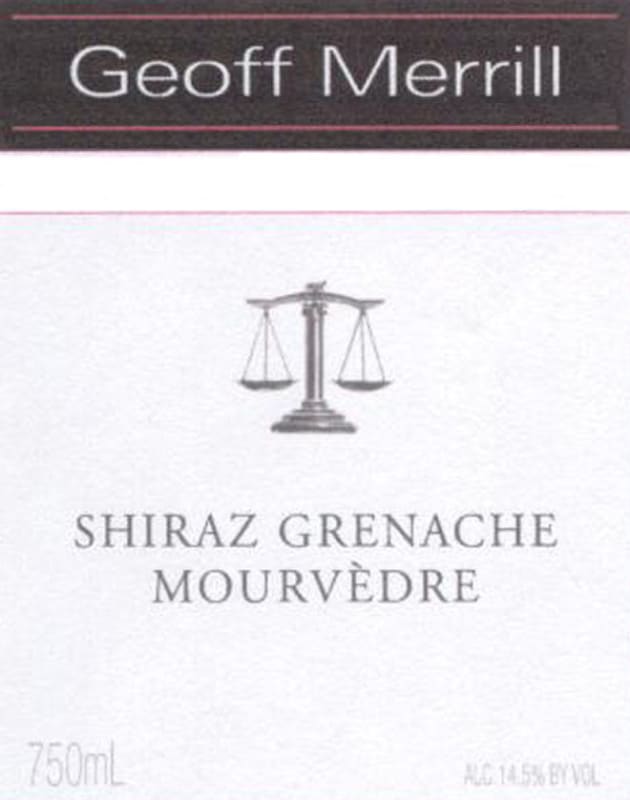 Geoff Merrill Shiraz Grenache Mourvedre 2008 Front Label