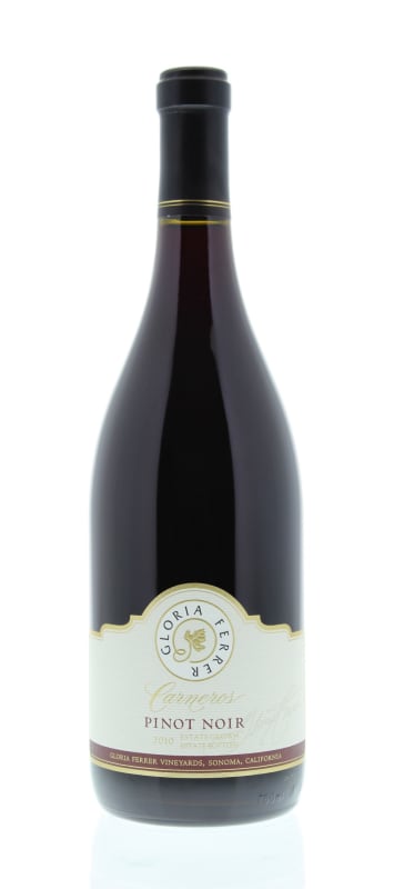 Gloria Ferrer Carneros Pinot Noir 2010 Front Bottle Shot