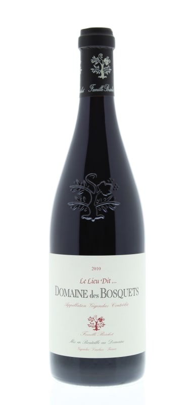 Domaine des Bosquets Gigondas Lieu Dit 2010 Front Bottle Shot
