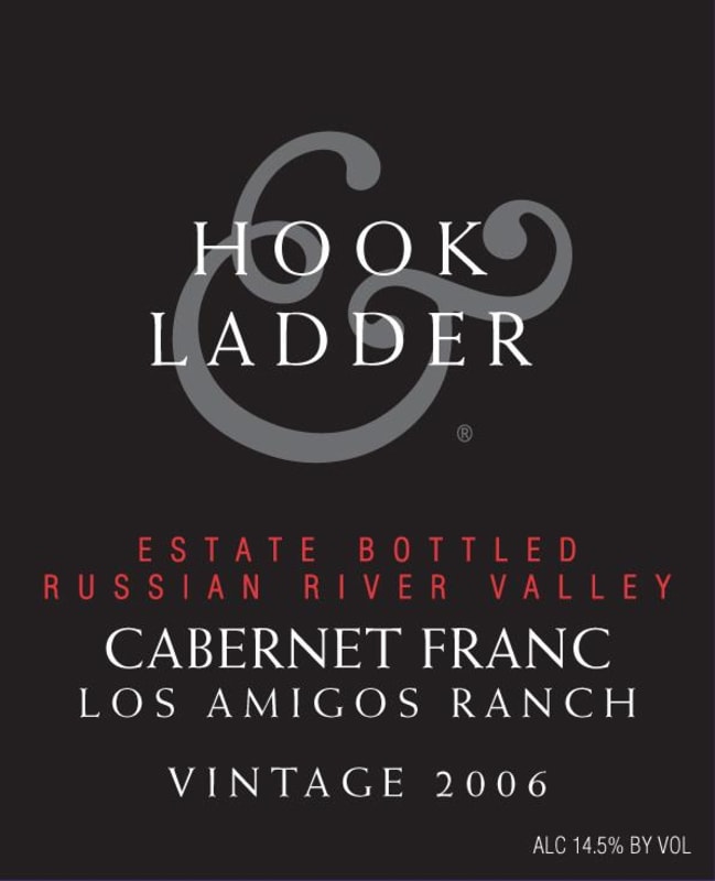 Hook & Ladder Los Amigos Ranch Cabernet Franc 2006 Front Label