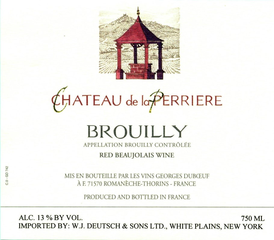 Duboeuf Brouilly Chateau de la Perriere 2011 Front Label