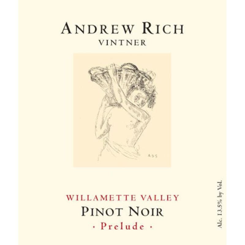 Andrew Rich Prelude Pinot Noir 2010 Front Label