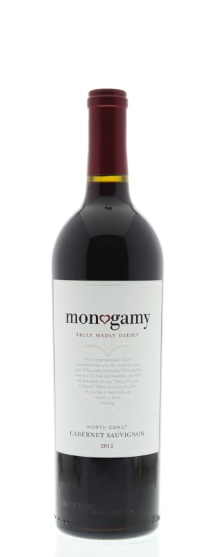 Monogamy Truly Madly Deeply Cabernet Sauvignon 2012 Front Bottle Shot