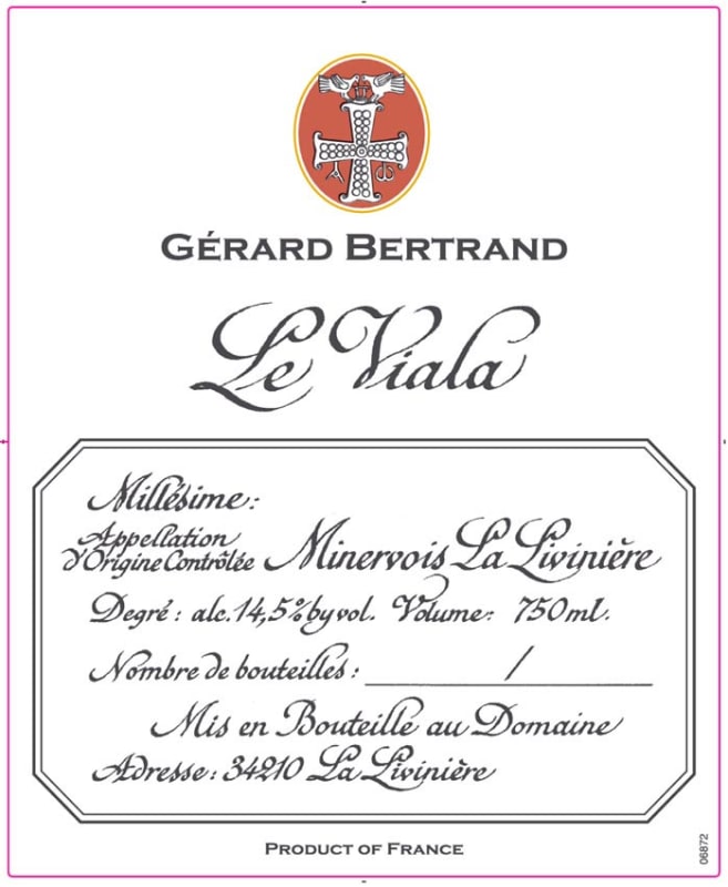 Gerard Bertrand Le Viala La Liviniere 2011 Front Label