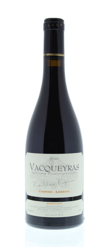 Tardieu-Laurent Vacqueyras Vieilles Vignes 2010 Front Bottle Shot